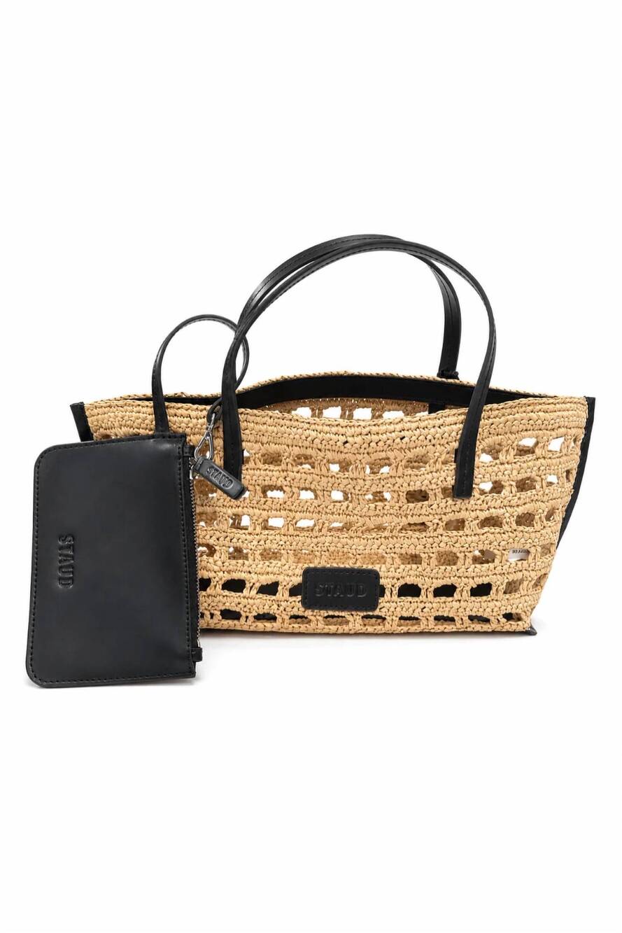 NEW STAUD women's christos mini tote bag in beige